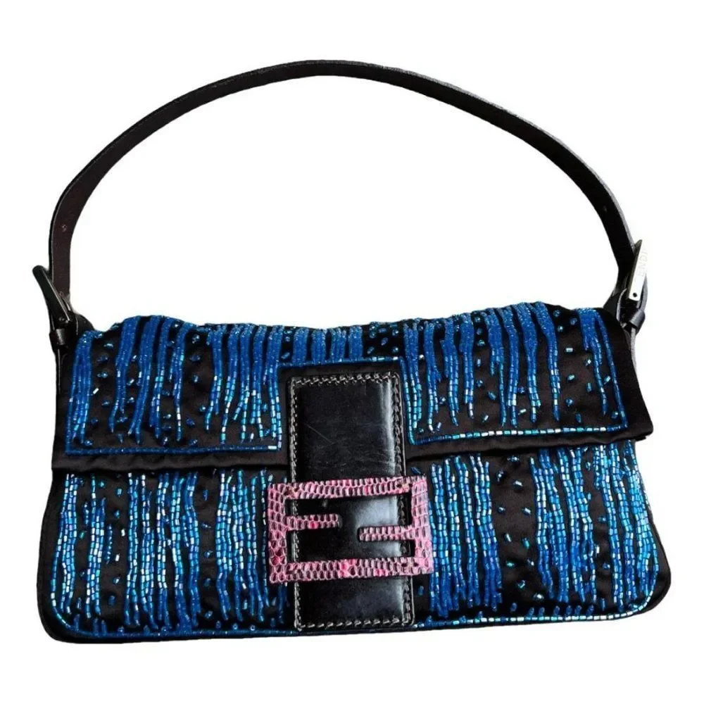 Fendi Satin Beaded Baguette - Picture 1 of 8